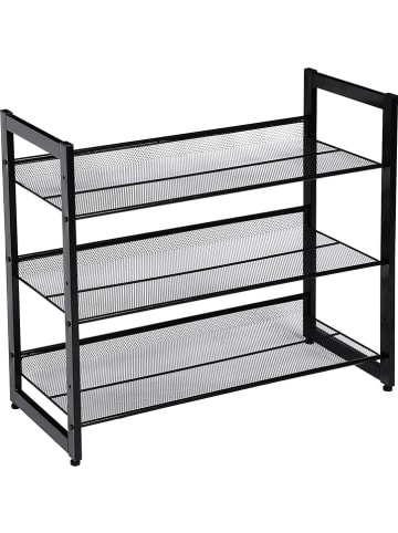 Songmics Schuhregal in Schwarz - (B)74 x (H)62,8 x (T)30,7 cm