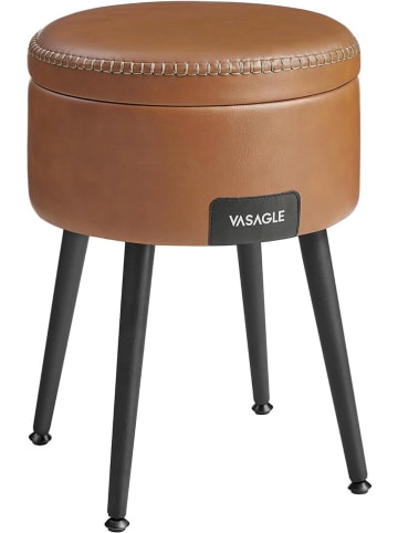 Songmics Aufbewahrungshocker in Hellbraun - (H)44,4 x Ø 32 cm