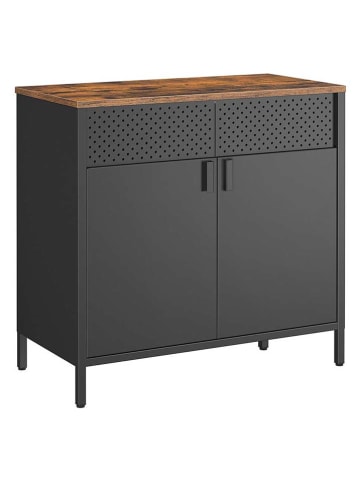 Songmics Sideboard in Grau/ Braun - (B)80 x (H)76 x (T)40 cm
