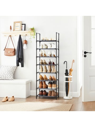 Songmics Schoenenrek zwart - (B)46 x (H)145 x (D)28 cm