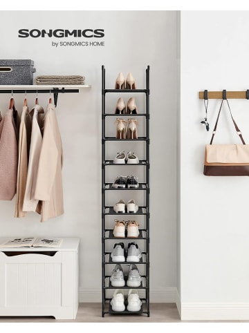 Songmics Schoenenrek zwart - (B)33 x (H)173 x (D)33 cm