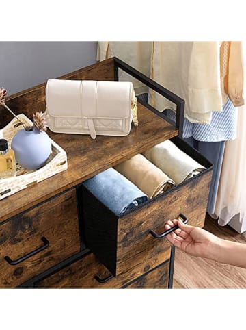 Songmics Ladekast bruin - (B)98 x (H)85 x (D)28,5 cm