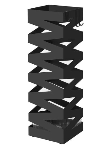 Songmics Stojak w kolorze czarnym na parasole - 15,5 x 49 x 15,5 cm