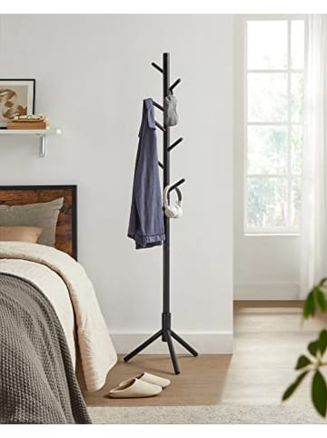 Songmics Garderoba stojąca w kolorze czarnym - 47 x 175 x 47 cm