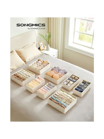 Songmics 8-delige set: organizers crème