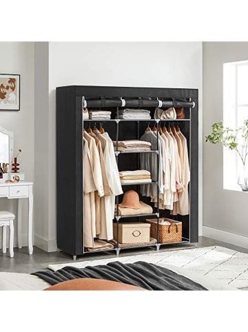 Songmics Kleiderschrank in Schwarz - (B)150 x (H)175 x (T)45 cm