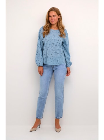 Kaffe Bluse in Hellblau