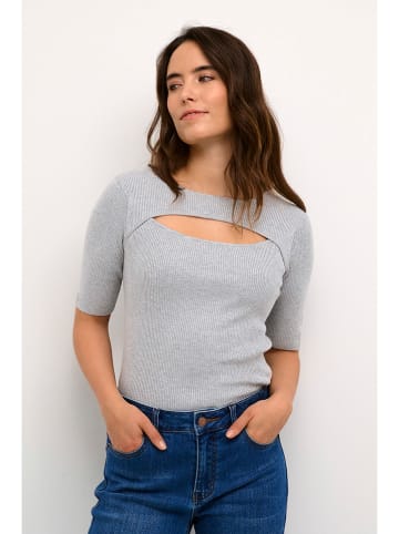 Kaffe Pullover in Hellgrau