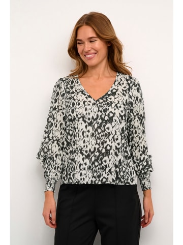 Kaffe Bluse in Schwarz/ Creme