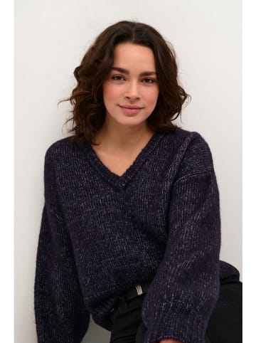 Kaffe Sweter w kolorze granatowym