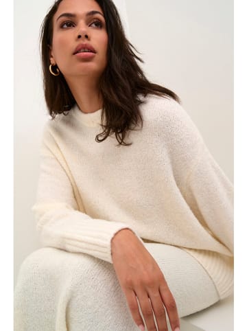 Kaffe Sweter w kolorze kremowym