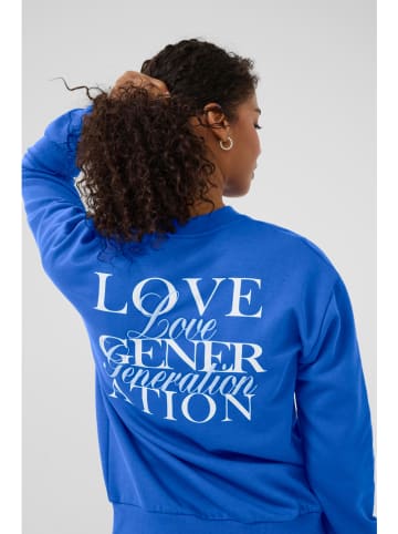 Kaffe Sweatshirt in Blau