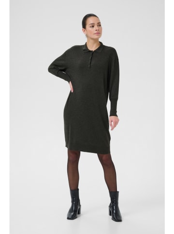 Kaffe Sukienka dzianinowa w kolorze khaki