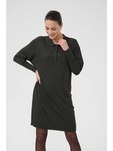 Kaffe Sukienka dzianinowa w kolorze khaki