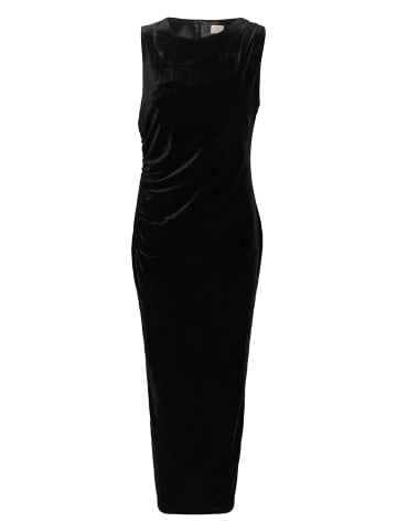 Kaffe Samtkleid in Schwarz