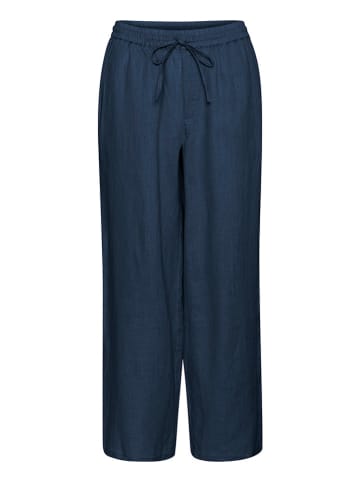 Cream Leinen-Hose in Dunkelblau