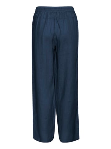 Cream Leinen-Hose in Dunkelblau