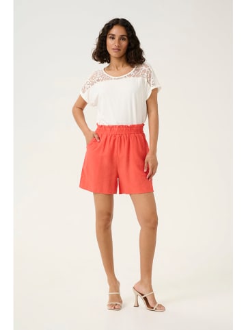 Kaffe Szorty w kolorze koralowym