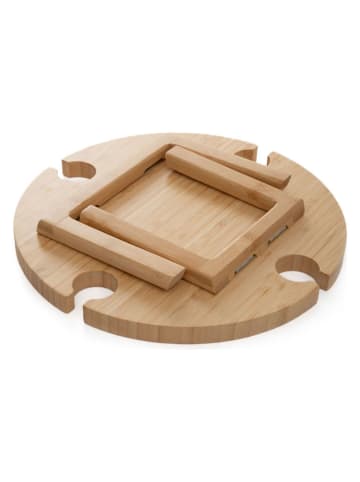 Homla Beistelltisch "Bambou" in Beige - Ø 27,5 cm 