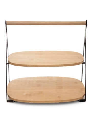 Homla Etagere ''Bambou'' in Beige - (B)28 x (H)27,5 x (T)25 cm