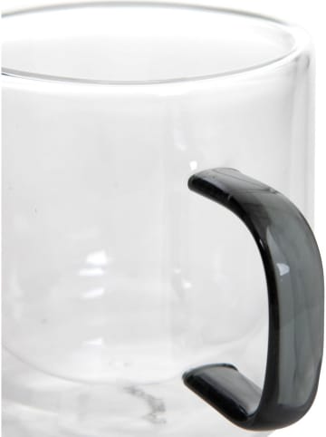 Homla 2er-Set: Tassen "Cembra Retro" in Transparent/ Grün - 320 ml