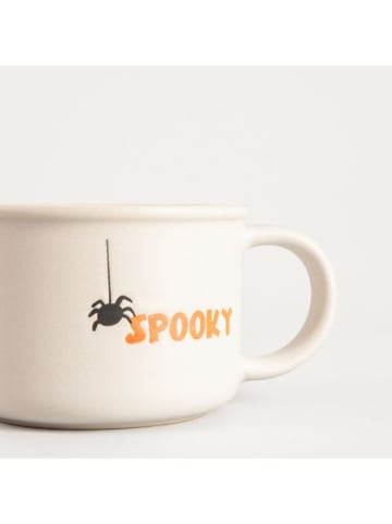 Homla Kubek "Ghost Town" w kolorze kremowo-pomarańczowym - 400 ml