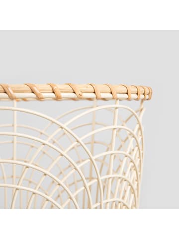 Homla Obstkorb ''Heron'' in Creme/ Hellbraun - (H)25 x Ø 18 cm