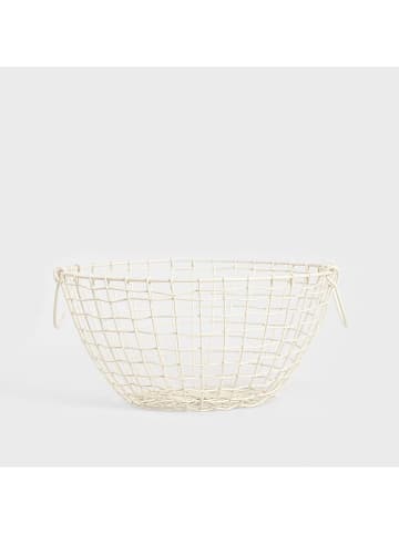 Homla Decoschaal "Denali" crème - (H)15,5 x Ø 32 cm