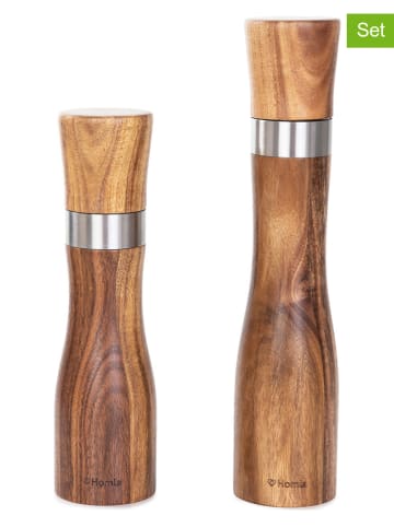 Homla Młynki (2 szt.) "Mooka" w kolorze jasnobrązowym