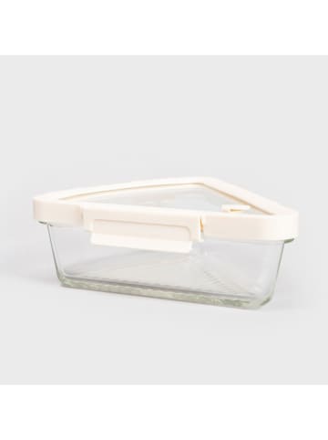 Homla Vorratsbehälter "Negozio" in Transparent/ Weiß - 750 ml