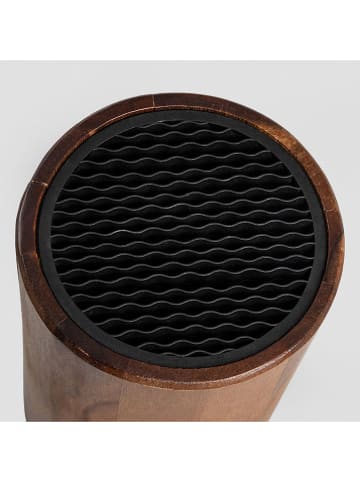 Homla Messenblok "Mooka" bruin - (H)22,5 x Ø 13 cm