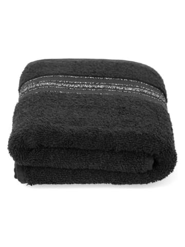 Homla Handtuch "Duke" in Schwarz - (L)90 x (B)50 cm