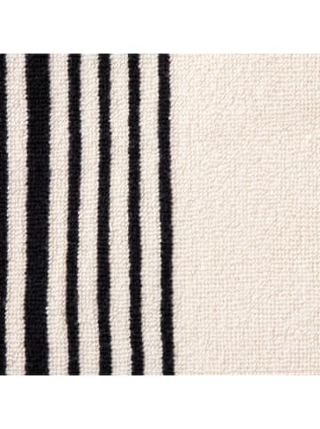 Homla Handdoek "Rander" crème/zwart - (L)90 x (B)50 cm