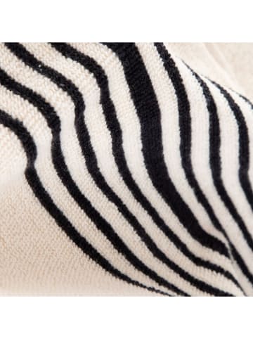 Homla Handdoek "Rander" crème/zwart - (L)90 x (B)50 cm