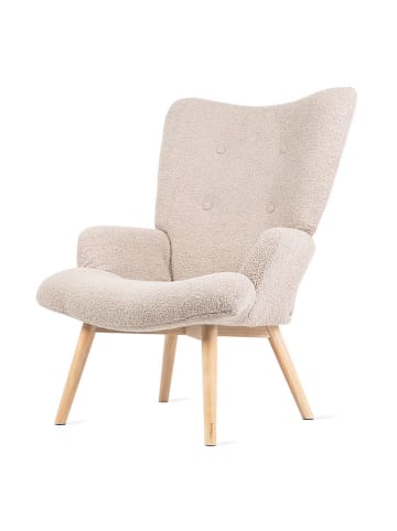 Homla Fotel "Fotel" w kolorze kremowym - 70 x 95 x 55 cm