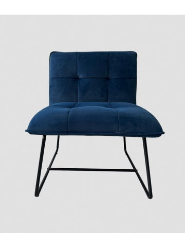 Homla Fotel "Nelox" w kolorze granatowym - 63 x 73 x 69 cm