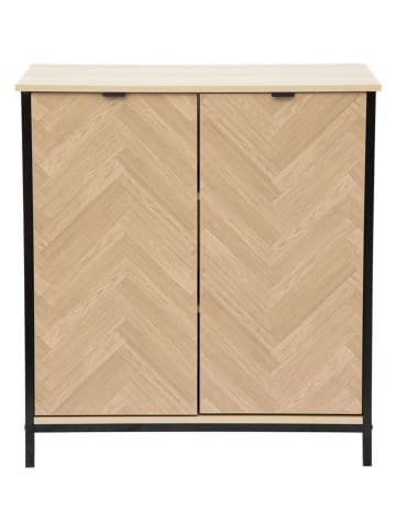 Homla Ladekast "Swen" beige/zwart - (B)80 x (H)88 x (D)40 cm
