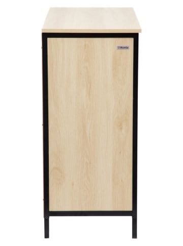 Homla Ladekast "Swen" beige/zwart - (B)80 x (H)88 x (D)40 cm