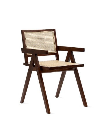 Homla Eetkamerstoel "Rotin" bruin/beige - (B)50 x (H)78 x (D)50 cm