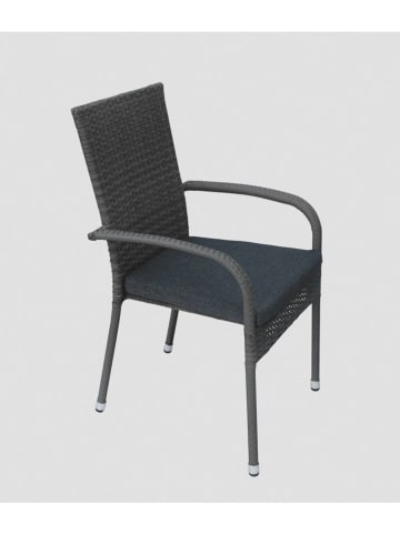 Homla Stuhl "Bikly" in Schwarz - (B)56 x (H)94 x (T)64 cm