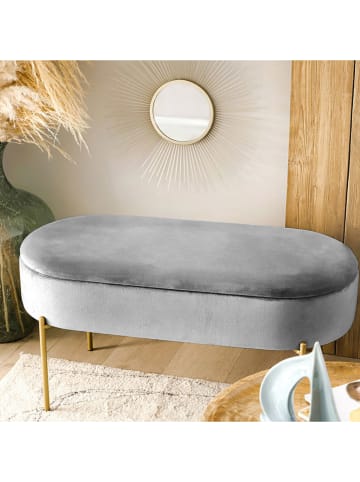 Homla Sitzbank ''Layla'' in Grau - (B)91,5 x (H)46,5 x (T)41 cm