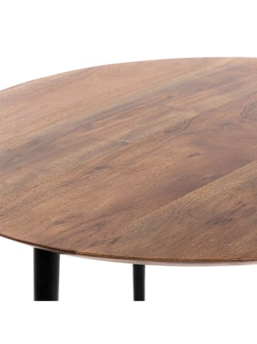 Homla Ława "Ren" w kolorze brązowo-czarnym - wys. 60 x Ø 40 cm