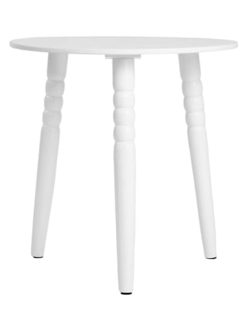 Homla Salontafel "Cast" wit - (H)40 x Ø 40 cm