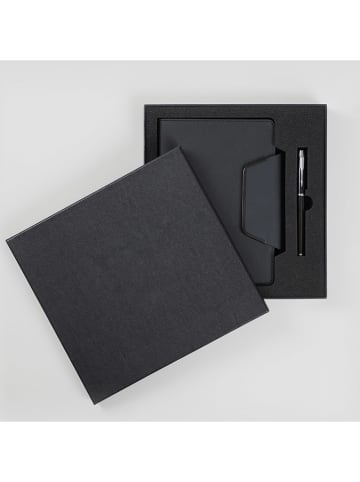 Homla 2-częściowy zestaw biurowy "Oslo" w kolorze czarnym