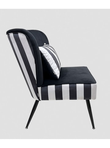 Homla Fauteuil "Cardnival" zwart/wit - (B)71 x (H)86 x (D)75,5 cm