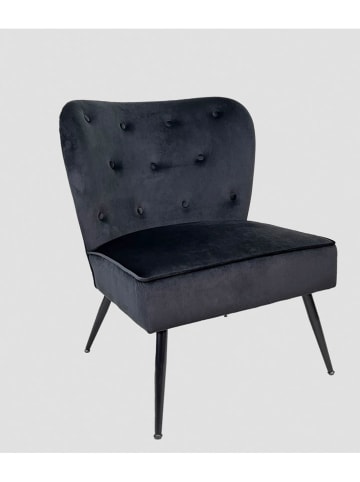 Homla Sessel "Cardnival" in Schwarz - (B)71 x (H)86 x (T)75,5 cm