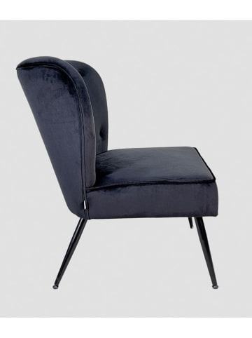 Homla Fotel "Cardnival" w kolorze czarnym - 71 x 86 x 75,5 cm