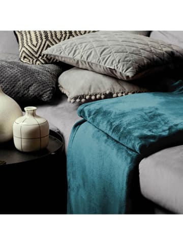 Homla Wohndecke "Türkis" in Türkis - (L)200 x (B)150 cm