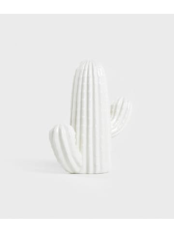 Homla Dekoobjekt "Cactus" in Weiß - (B)14 x (H)16 cm