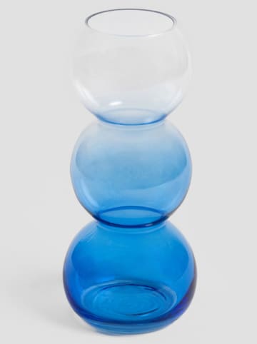 Homla Vaas "Vazia" blauw - (H)25 x Ø 8 cm